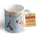 Ibiza - Blue Fine Bone China Coffee Mugs