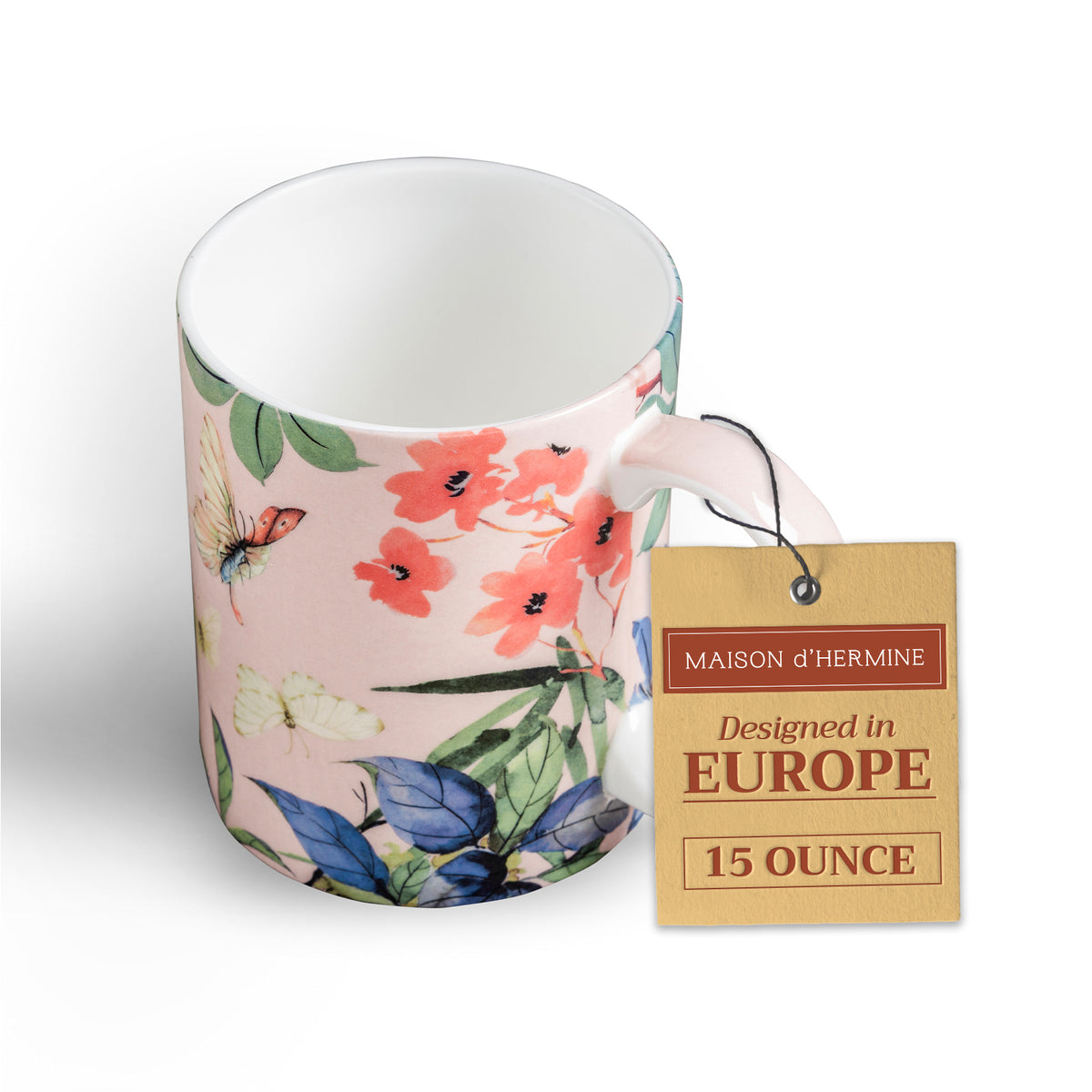 Canne Fine Bone China Coffee Mugs