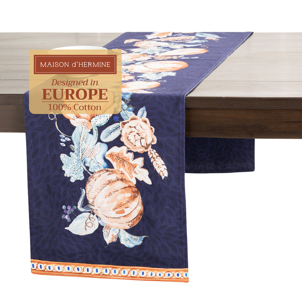 Pumpkin Blues Table Runners