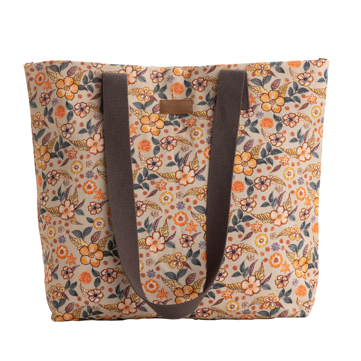 Floral Rain Canvas Tote Bags