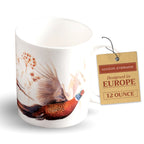 Faisan D'Automne Fine Bone China Coffee Mugs