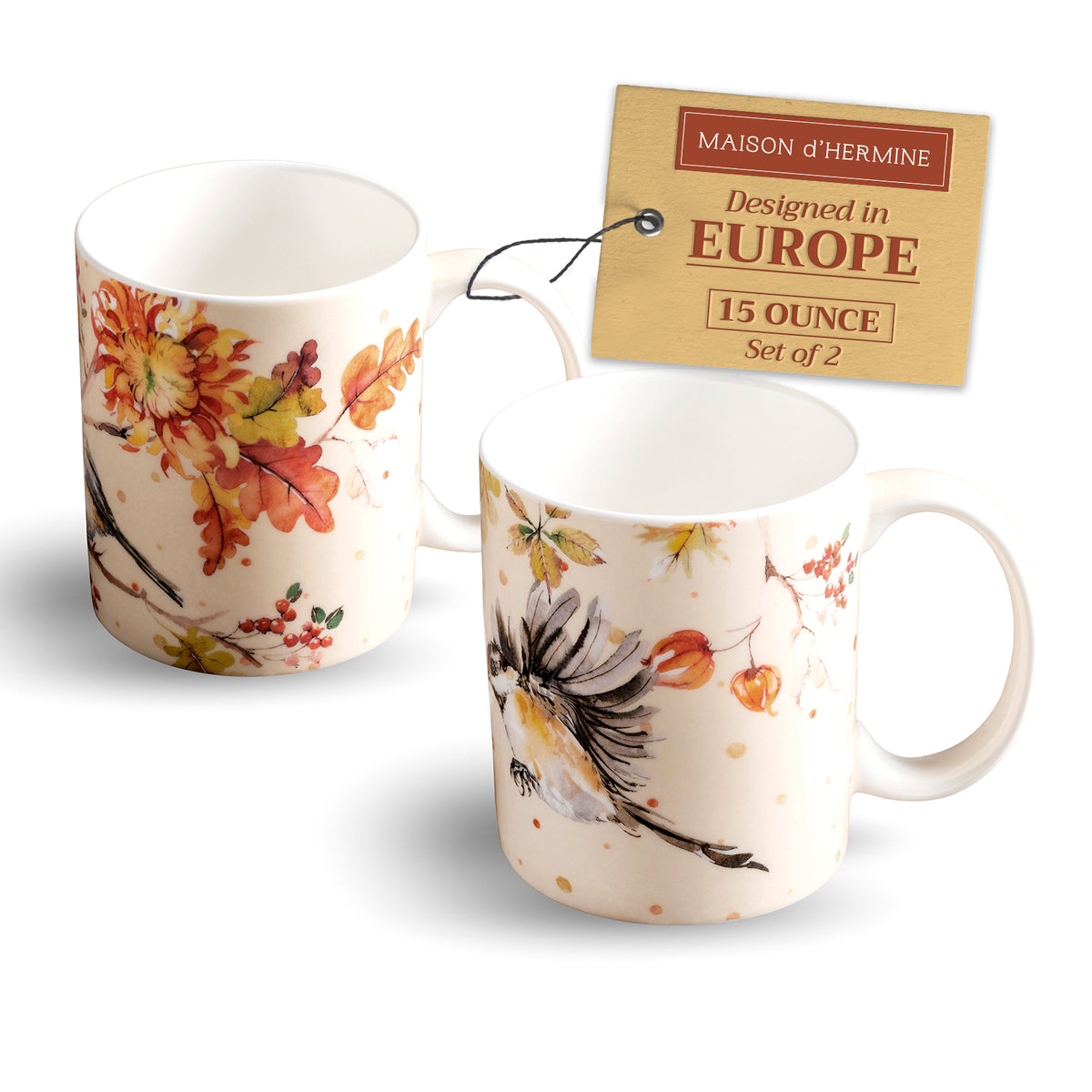Kelim - Prairie Fine Bone China Coffee Mugs