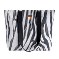 Zebra Canvas Tote Bags