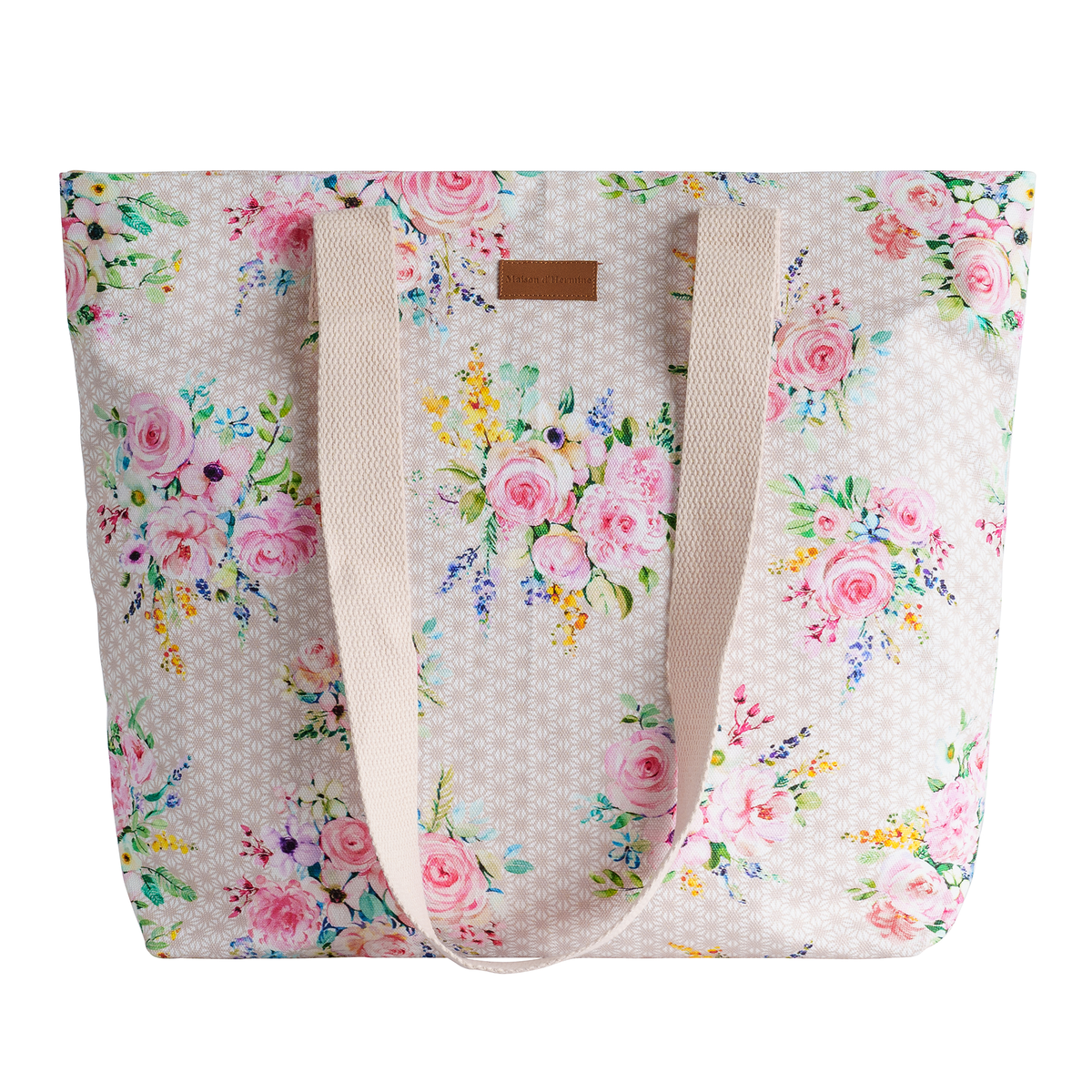 Sweet Rose Lavender Canvas Tote Bags
