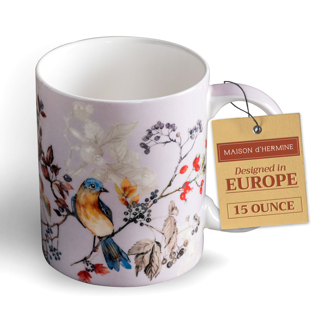 Equinoxe - Grey Fine Bone China Coffee Mugs