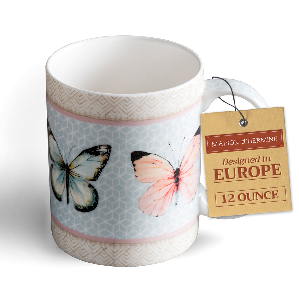 Blossoms in Spring Fine Bone China Coffee Mugs
