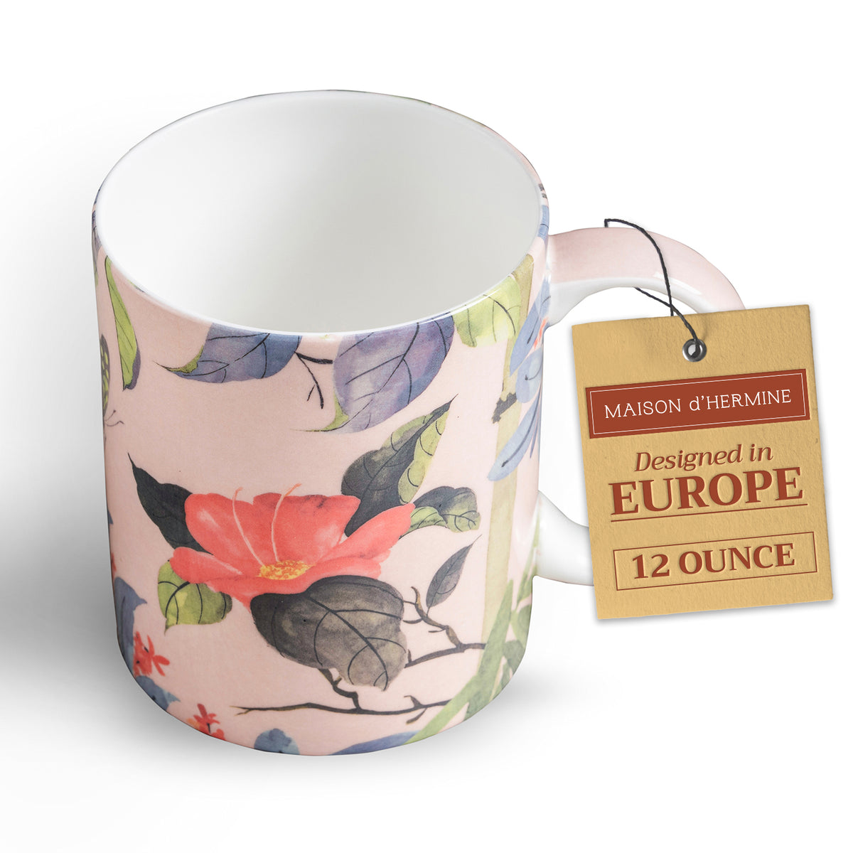 Canne Fine Bone China Coffee Mugs