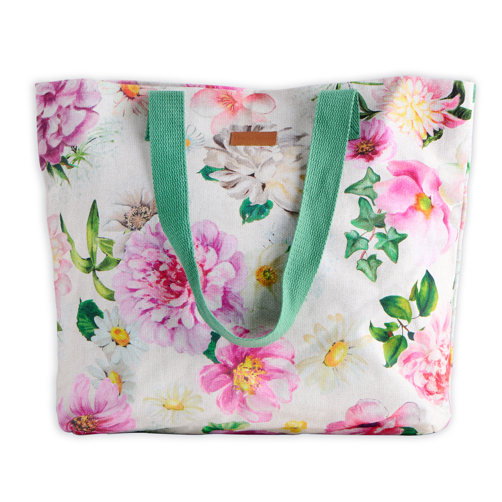 Pivoine Canvas Tote Bags