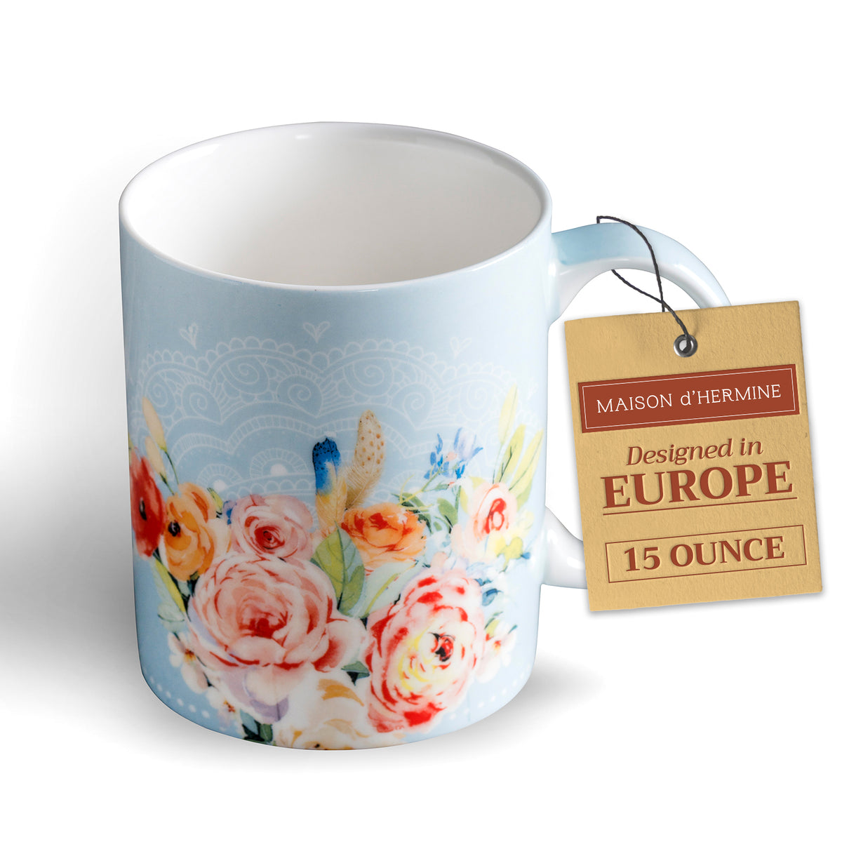 Ibiza - Blue Fine Bone China Coffee Mugs