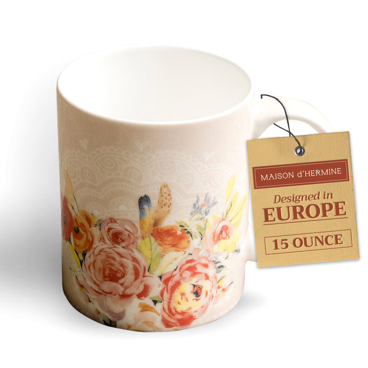 Ibiza - Beige Fine Bone China Coffee Mugs