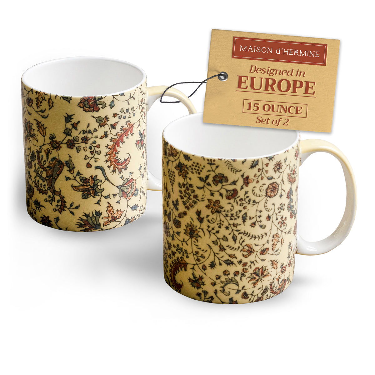 Lakshmi Fine Bone China Coffee Mugs