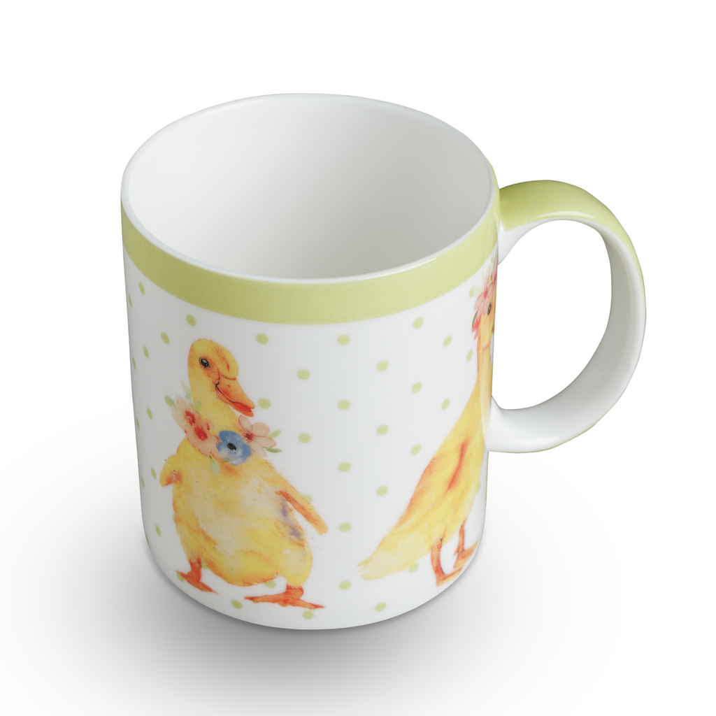 Ducklings In Spring Fine Bone China Coffee Mugs