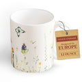 Botanical Fresh Fine Bone China Coffee Mugs