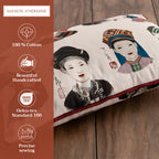 Pupeo People Throw Pillow Covers
