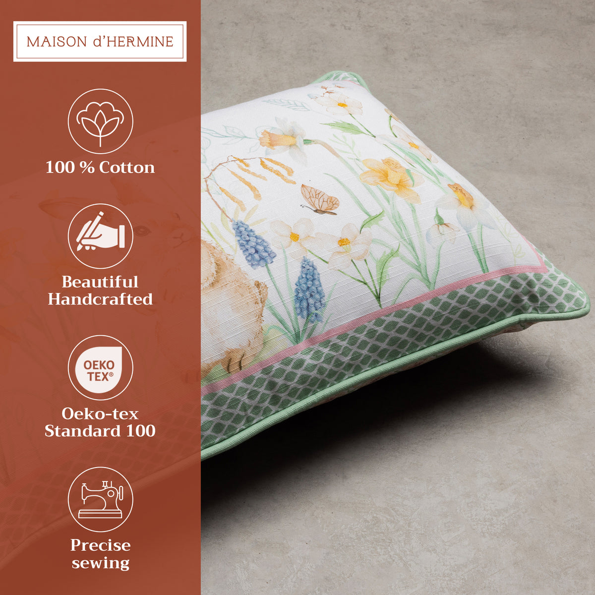 Easter Dew Throw Pillow Covers