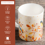 Oak Leaves Fine Bone China Coffee Mugs