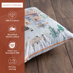 Snowy World Throw Pillow Covers