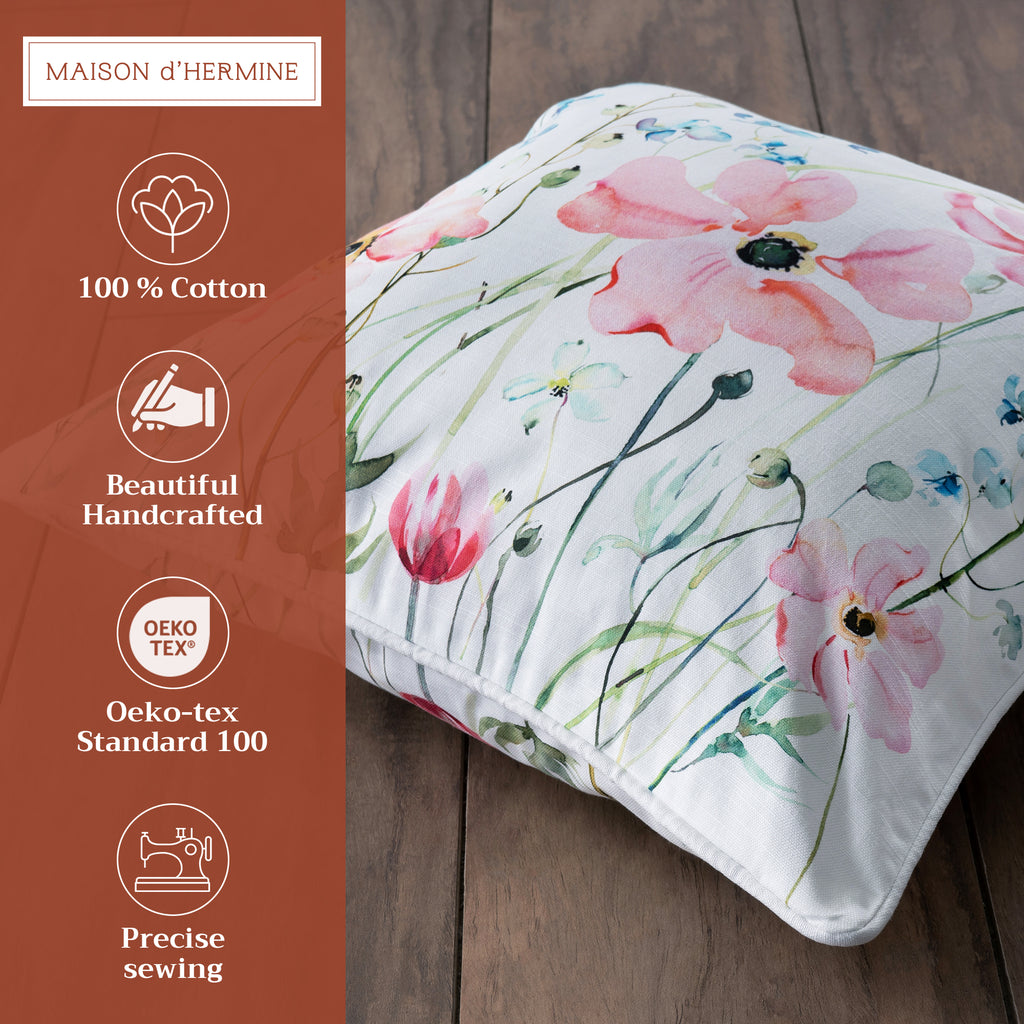 Delphinium Throw Pillow Covers
