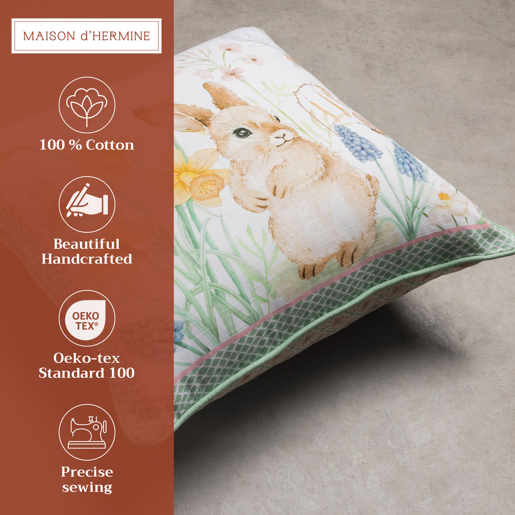 Easter Dew Throw Pillow Covers