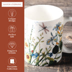 Fleurs De Mai Fine Bone China Coffee Mugs