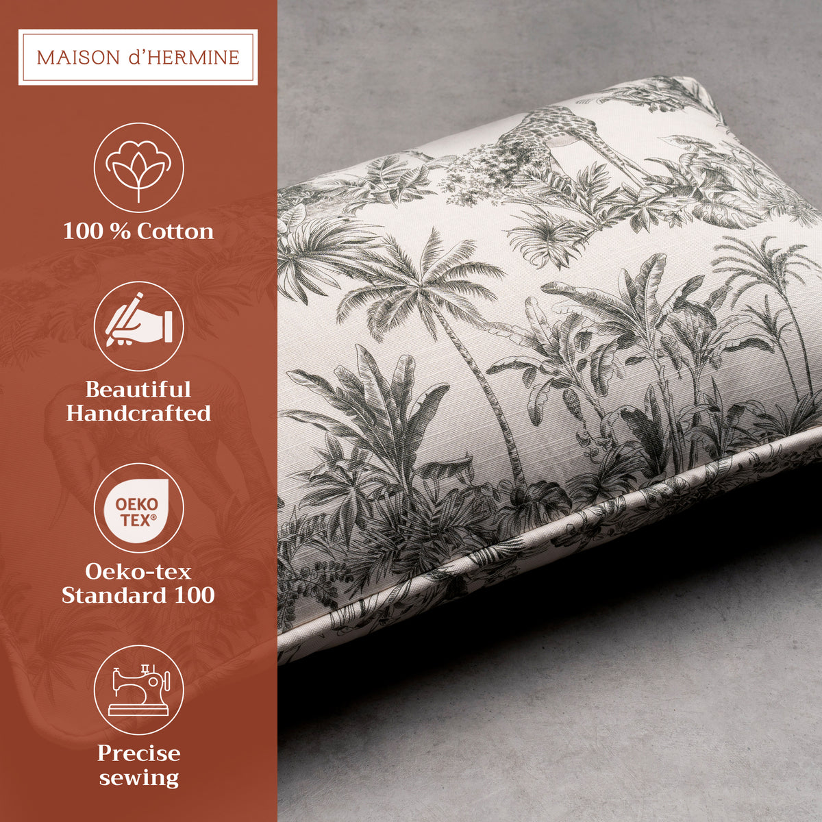 Savana Jouy Throw Pillow Covers