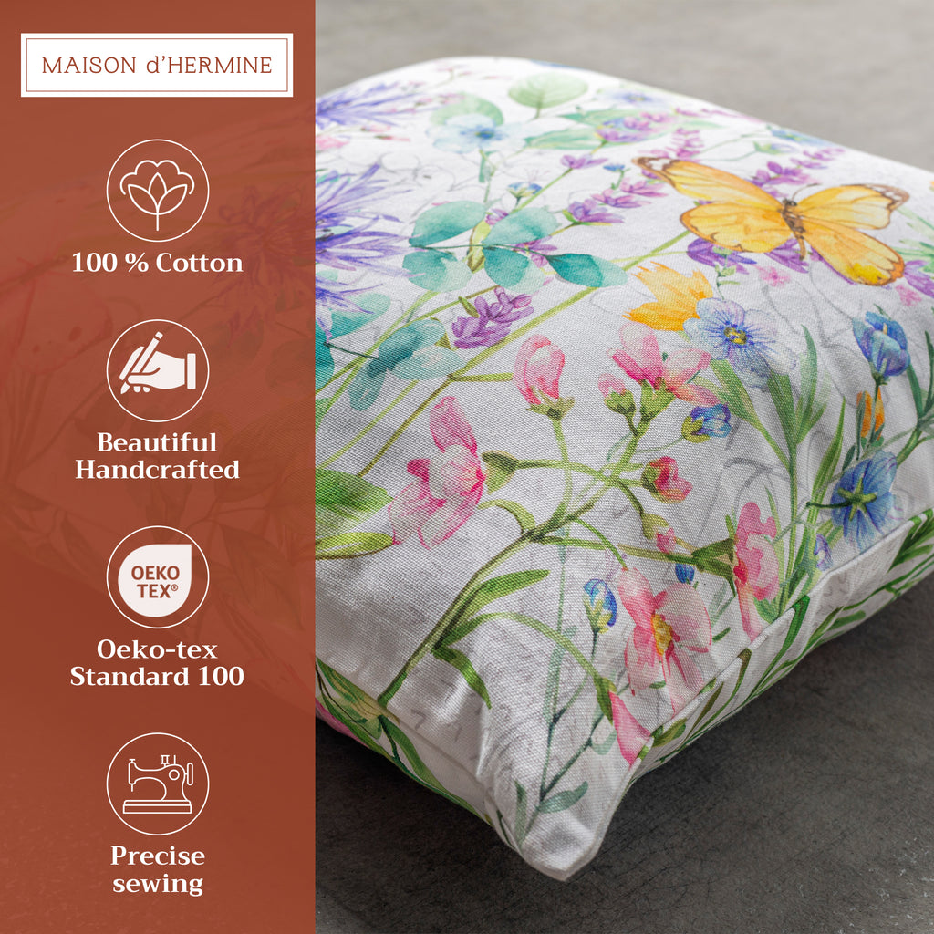 Artist Garden Throw Pillow Covers