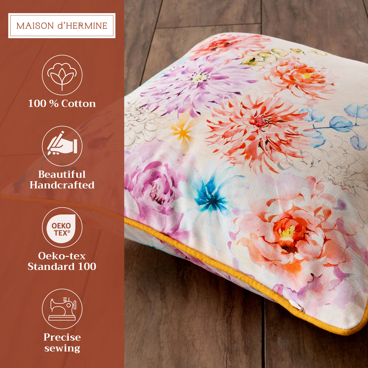 Floral Throw Pillow Covers