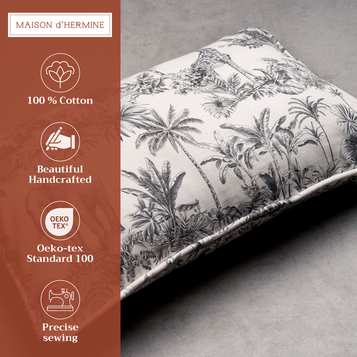 Savana Jouy Throw Pillow Covers