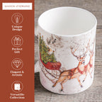 Christmas Tradition Fine Bone China Coffee Mugs