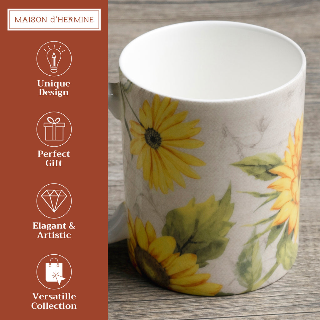 Candice Fine Bone China Coffee Mugs