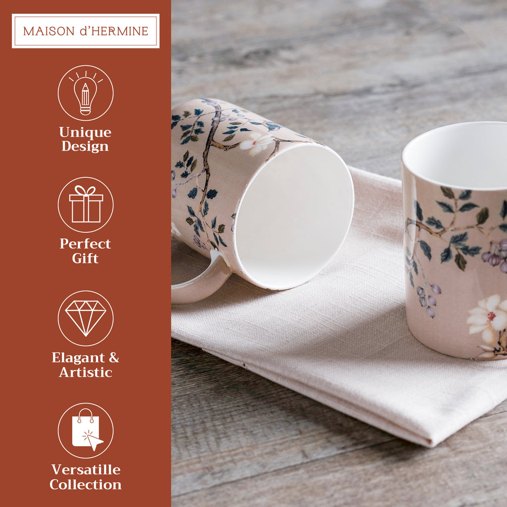 Osaka Fine Bone China Coffee Mugs