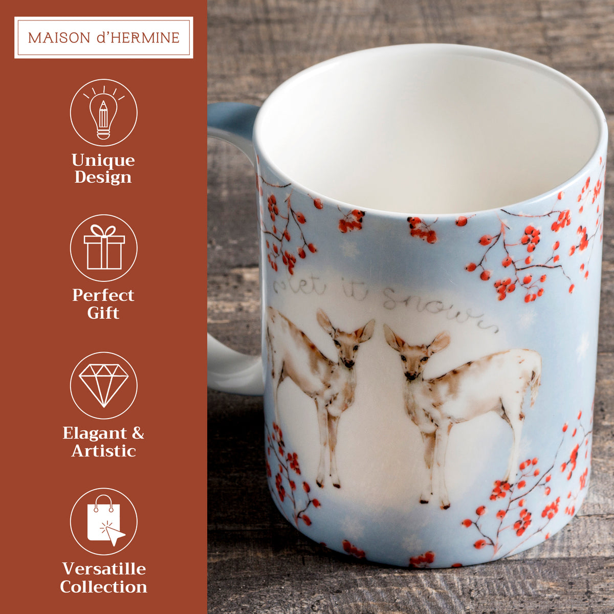 Fairy Tale Forest Fine Bone China Coffee Mugs