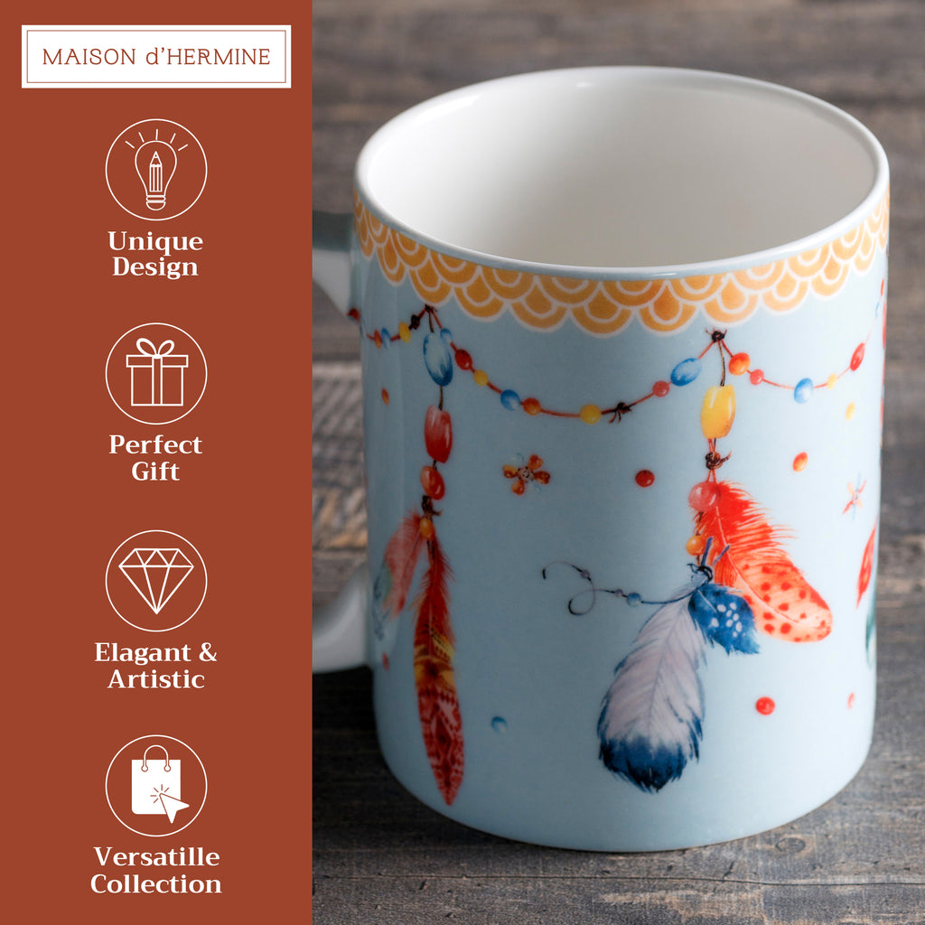 Ibiza - Blue Fine Bone China Coffee Mugs