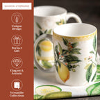Limoncello Fine Bone China Coffee Mugs