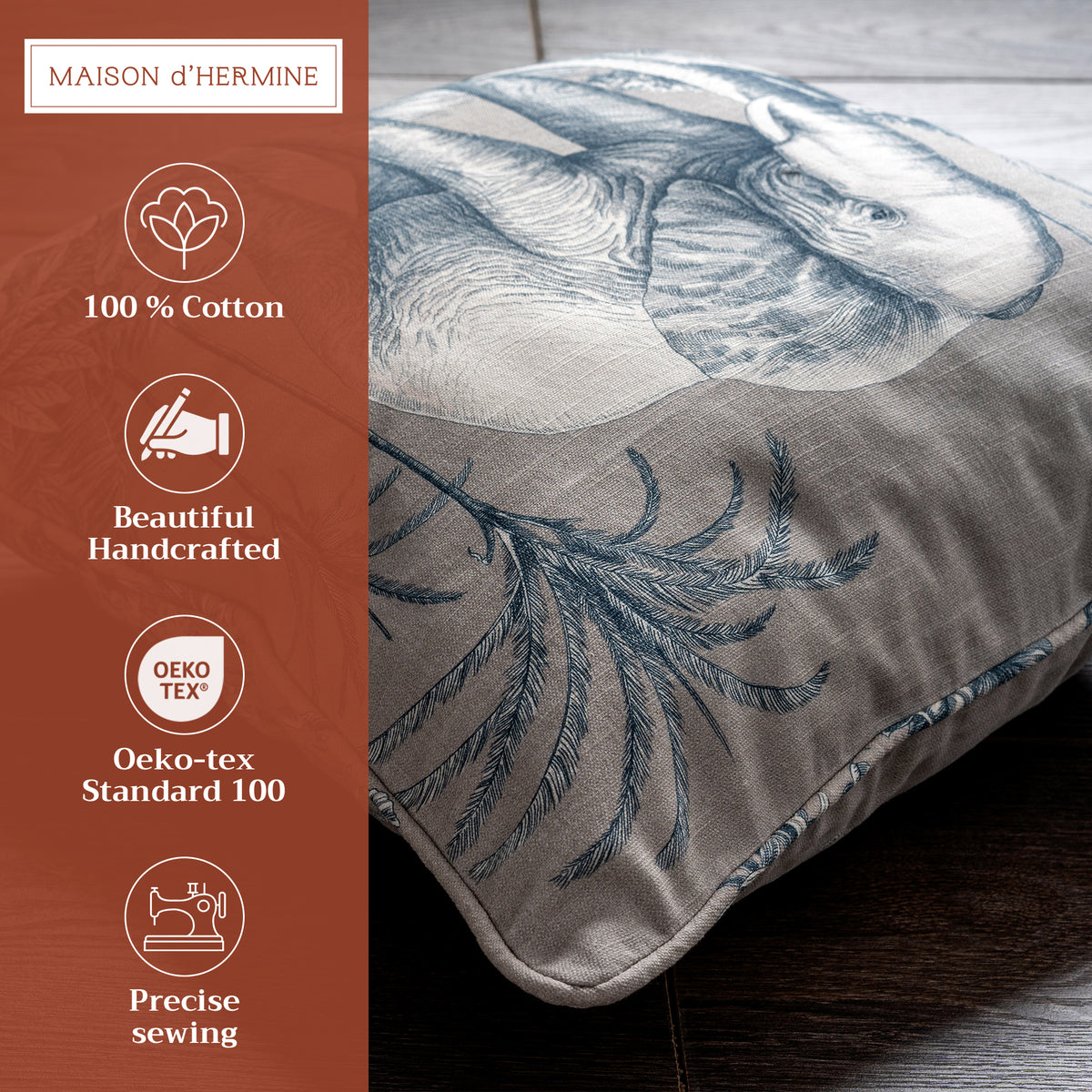 Savana Jouy Throw Pillow Covers