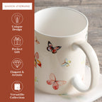 Botanical Fresh Fine Bone China Coffee Mugs