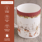 Christmas Tradition Fine Bone China Coffee Mugs
