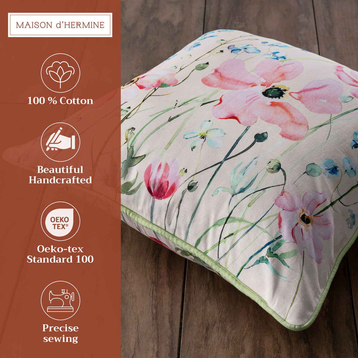 Delphinium Throw Pillow Covers