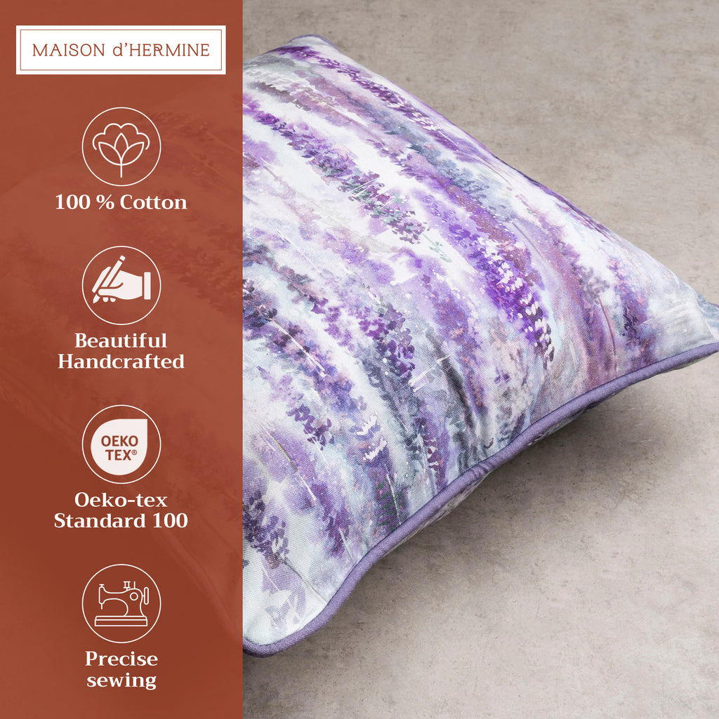 Rose Lavender Sage Throw Pillow Covers