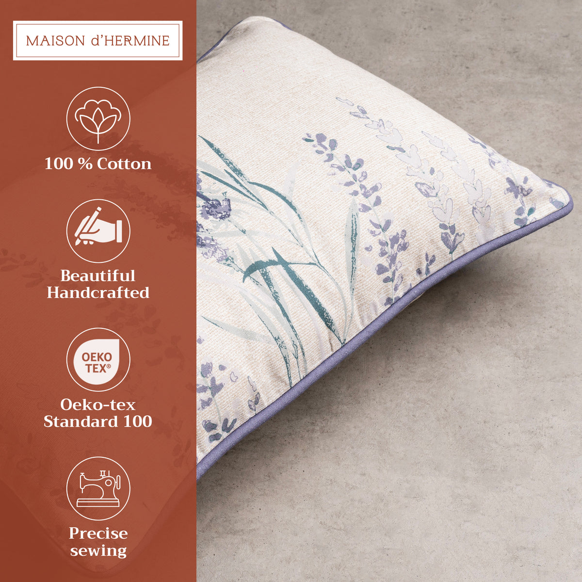 Rose Lavender Sage Throw Pillow Covers