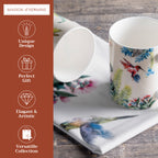 Tropiques Fine Bone China Coffee Mugs