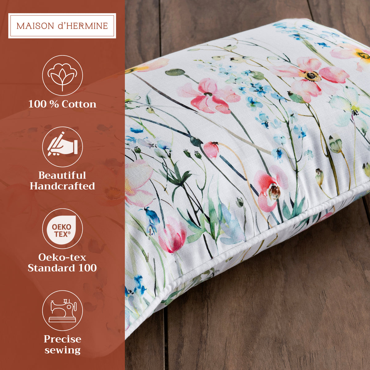 Delphinium Throw Pillow Covers