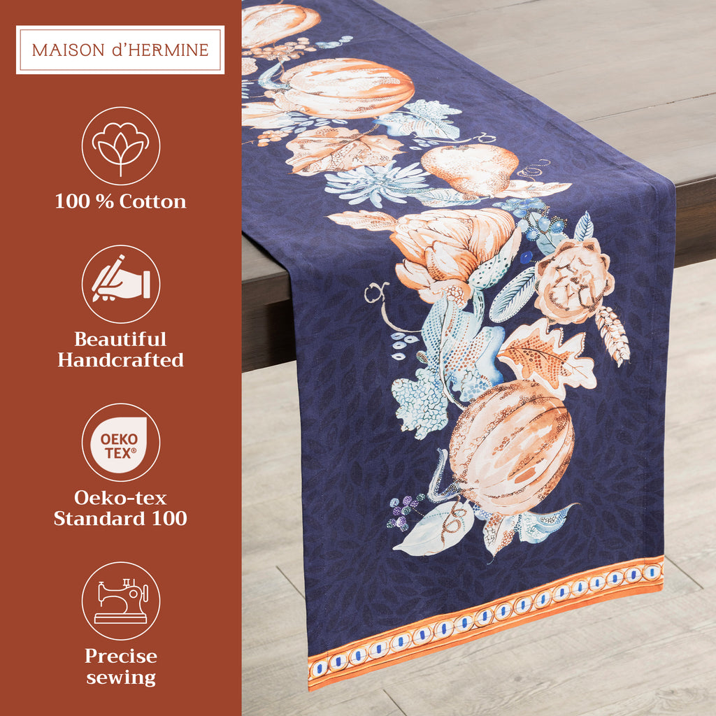Pumpkin Blues Table Runners