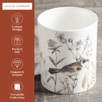 Meadow Florals - Brown Fine Bone China Coffee Mugs