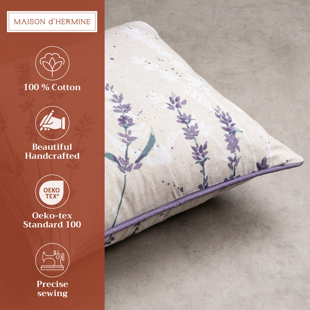 Rose Lavender Sage Throw Pillow Covers