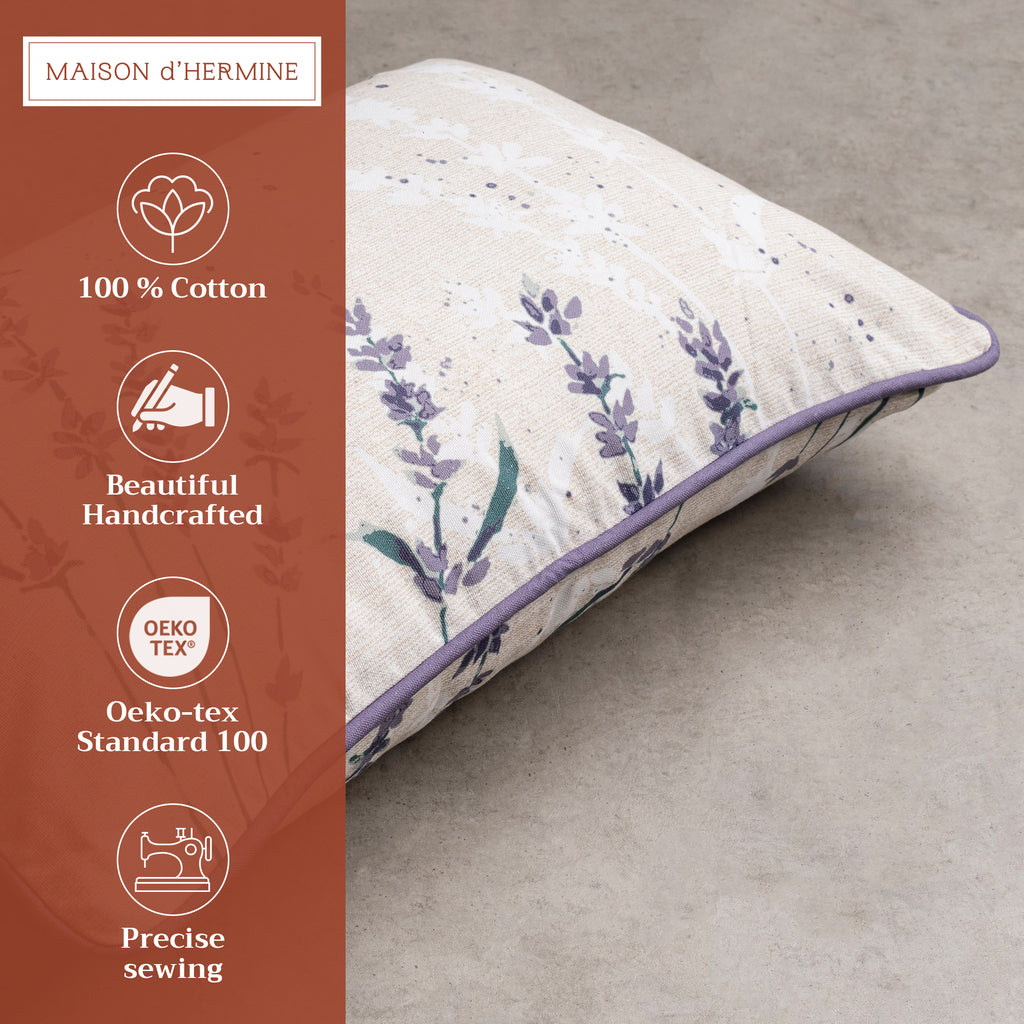Rose Lavender Sage Throw Pillow Covers