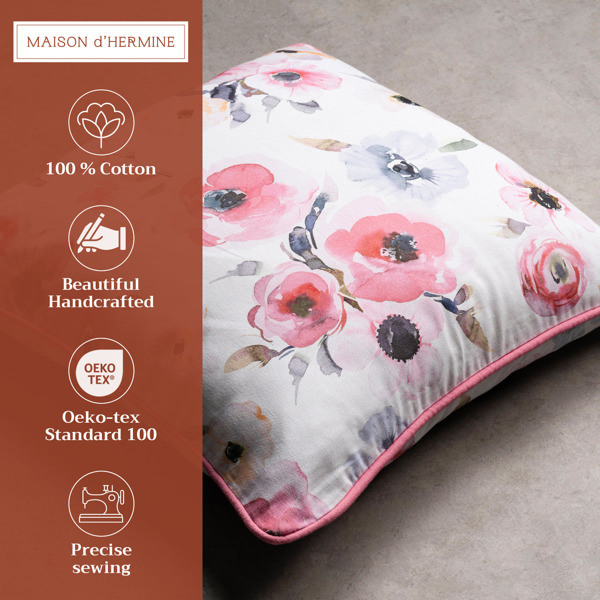 Pale Garden Throw Pillow Covers