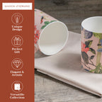 Canne Fine Bone China Coffee Mugs