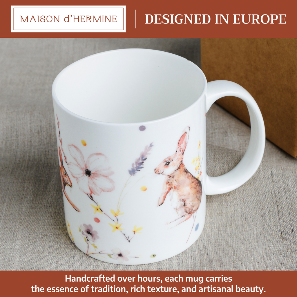 Easter Zest Fine Bone China Coffee Mugs