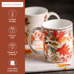 Amarante Fine Bone China Coffee Mugs
